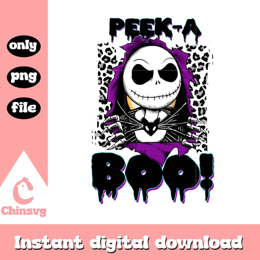 Jack skellington peek a boo spooky png, Jack skellington png