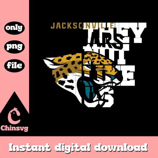 Jacksonville Jaguars they not like us png, football sports game png