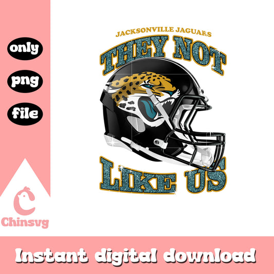 Jacksonville Jaguars they not like us png, logo Jacksonville Jaguars png