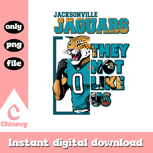 Jacksonville Jaguars they not like us png, nfl football today png