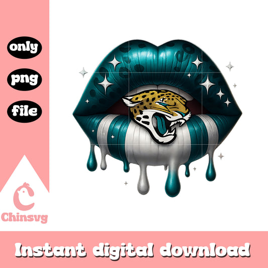 Jacksonville jaguars dripping lips png, jacksonville jaguars​ png
