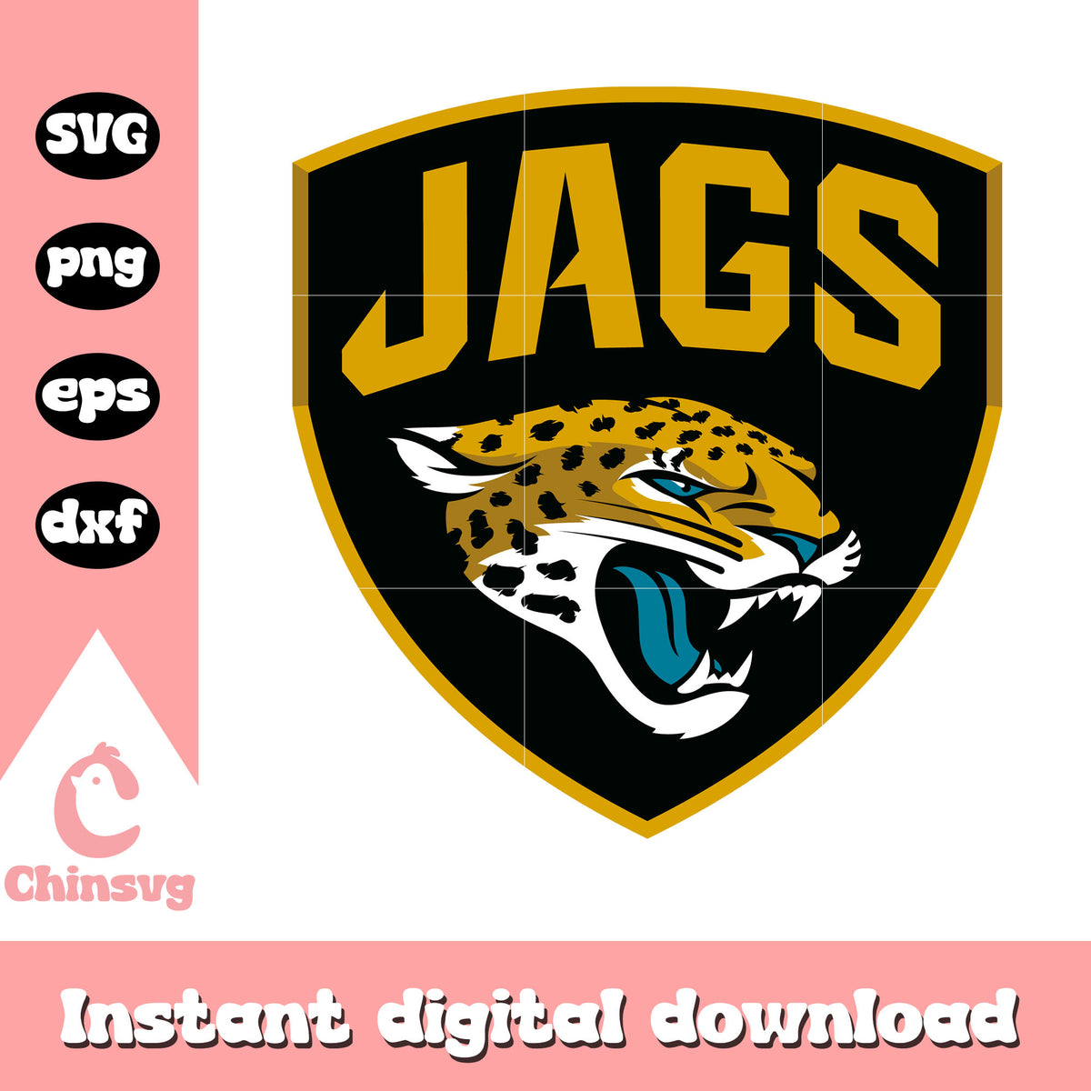 Jacksonville jaguars nfl jags head logo svg, jacksonville jaguars logos svg