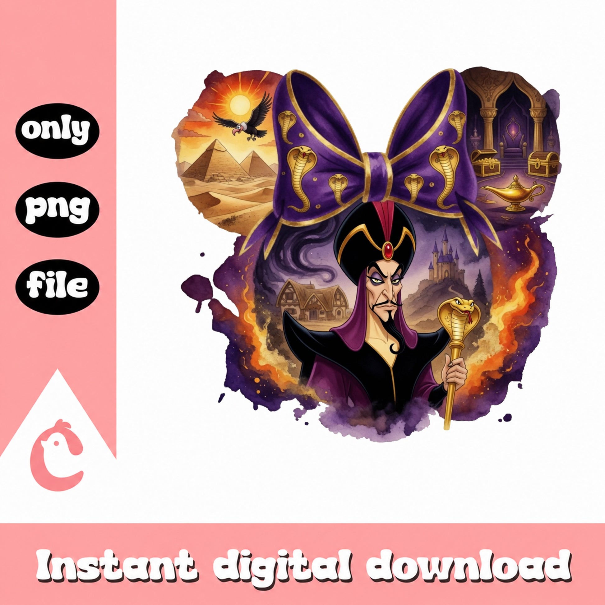 Jafar Disney Villain PNG, Aladdin Villains PNG, Disney PNG