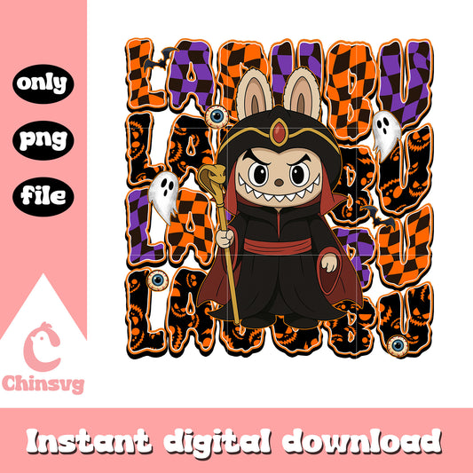 Jafar labubu doll design png, aladdin character png, halloween png