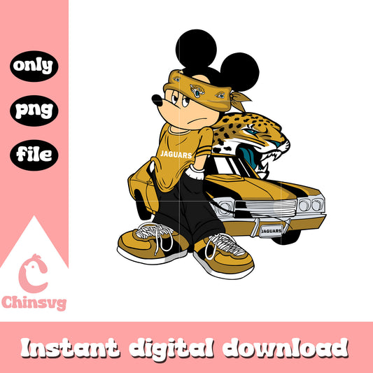 Jaguars mickey style logo png, nfl jacksonville jaguars​​​ png