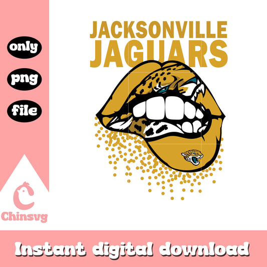 Jaguars yellow lips design png, nfl jacksonville jaguars​​ png
