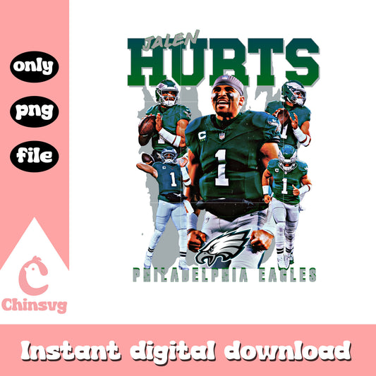 Jalen hurts Philadelphia Eagles png, football players png