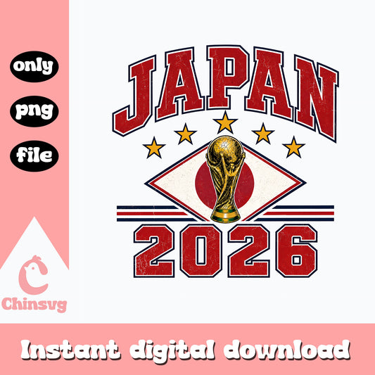 Japan 2026 World Cup PNG, Japan Football Soccer, Japan Flag PNG