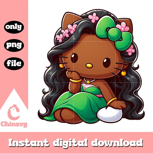 Jasmine hello kitty costume png, disney princess png, frozen png