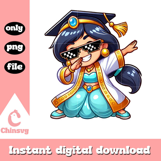 Jasmine princess graduation png, jasmine disney princess png