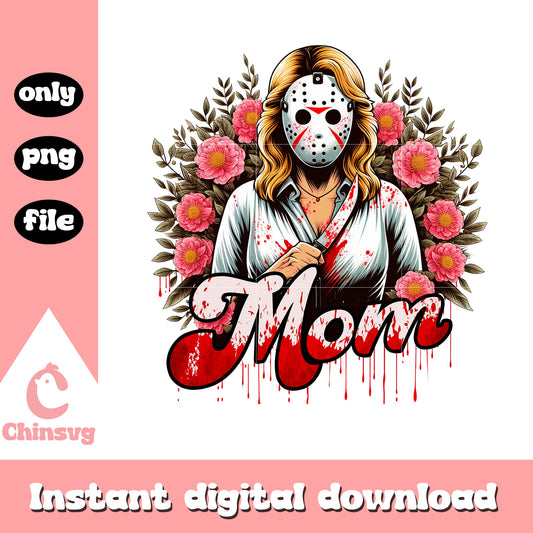 Jason Voorhees mom flower png, horror movies png, Jason Voorhees png
