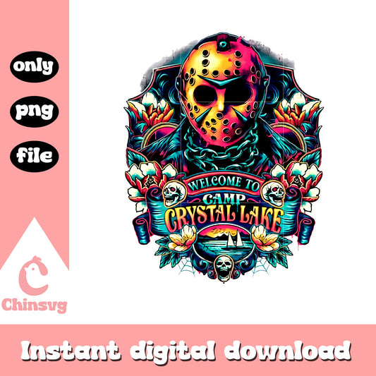 Jason Voorhees welcome to crystal lake png, halloween png, horror png