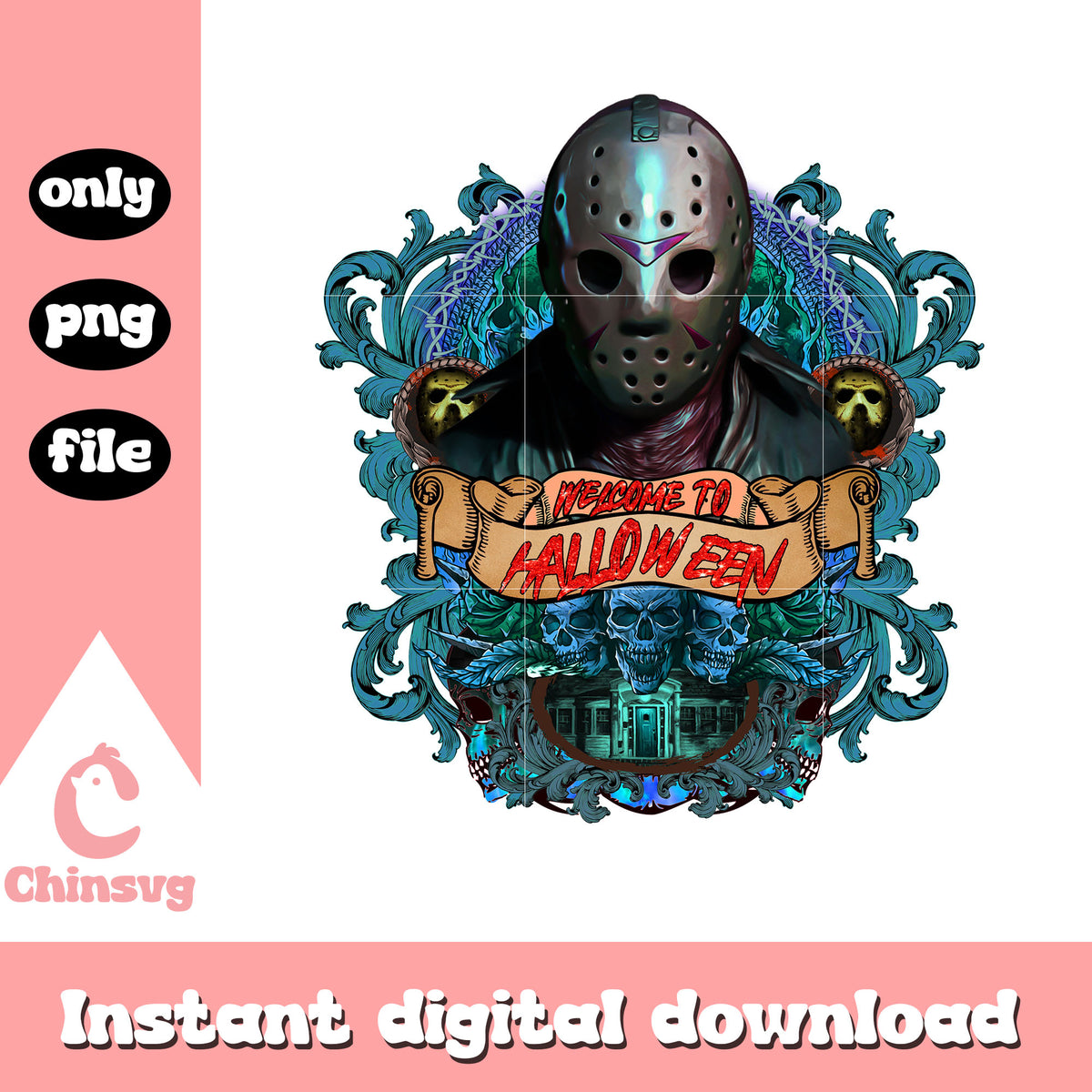Jason Voorhees welcome to halloween png, scariest horror movies png ...