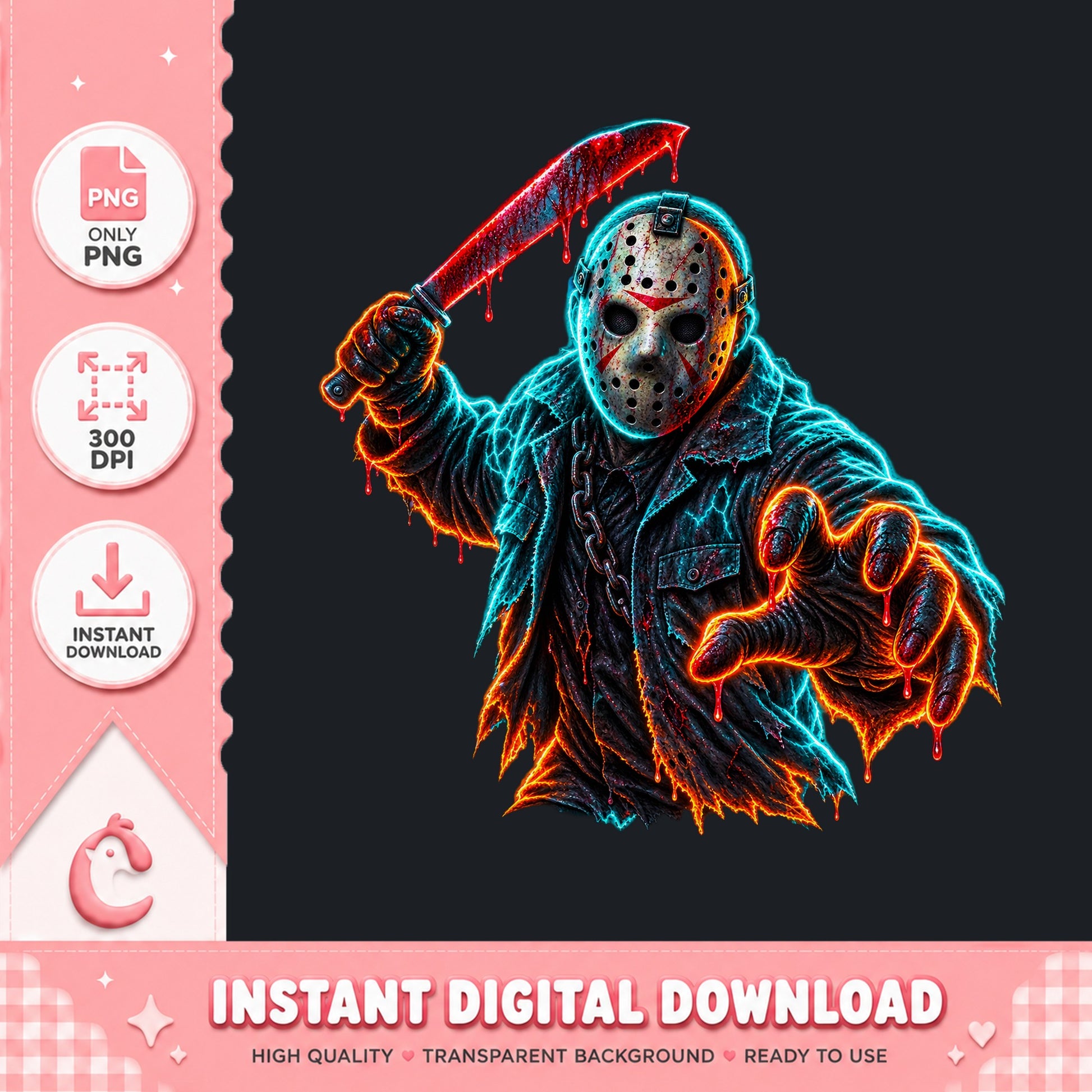 Jason Voorhees PNG, Horror Movie Character, Halloween PNG