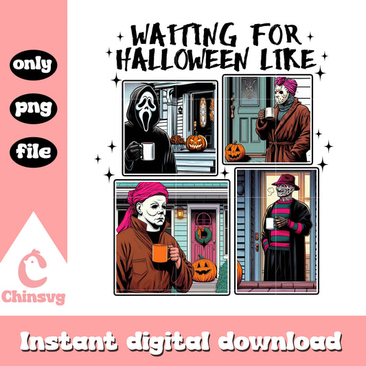 Jason michael waiting for halloween like png, horror halloween png