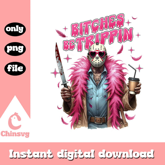 Jason voorhees bitches been trippin design png, halloween holiday png
