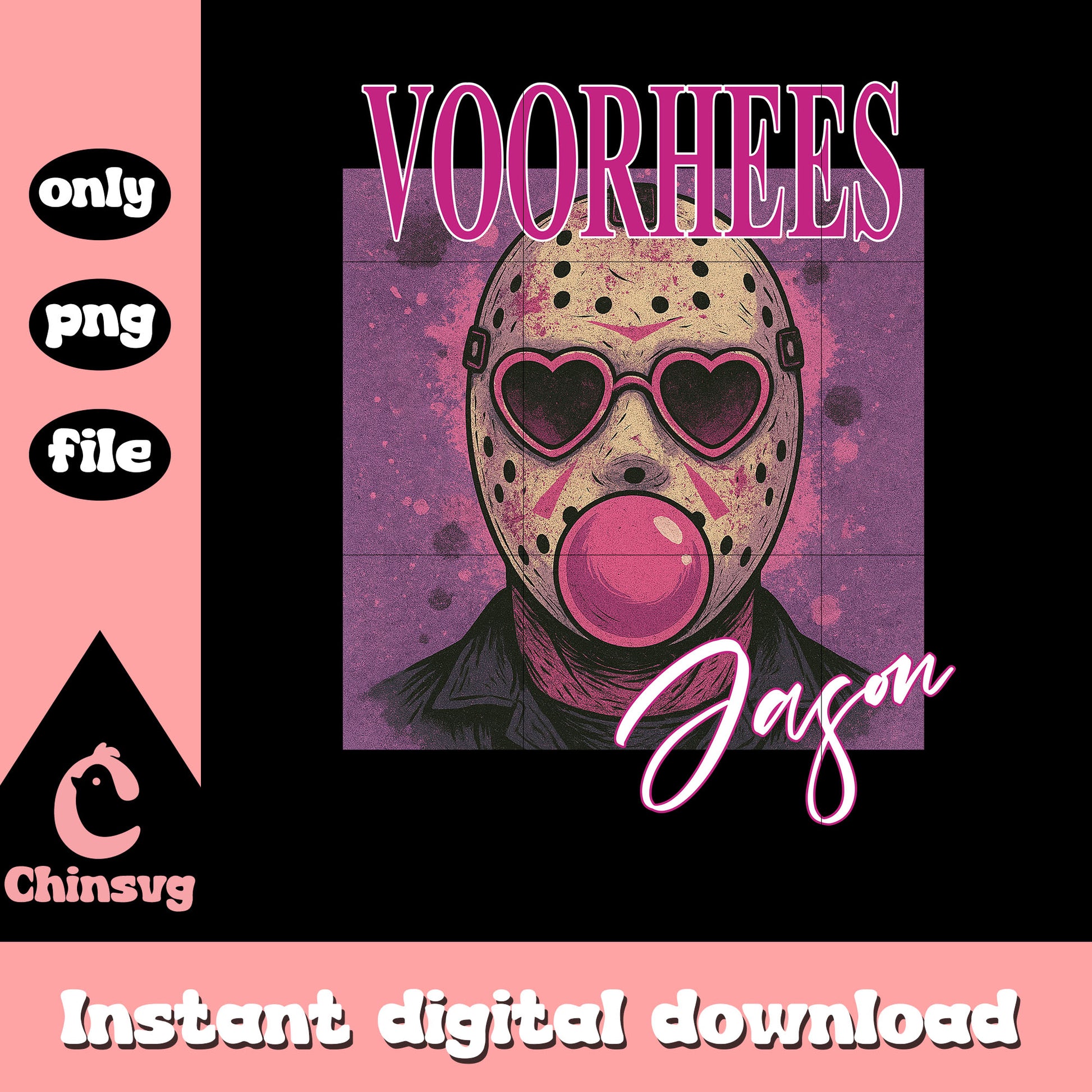 Jason voorhees blowing gum bubble png, voorhees movie png