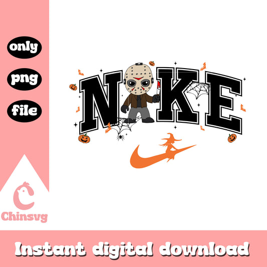 Jason voorhees chibi nike logo png, Jason voorhees nike png