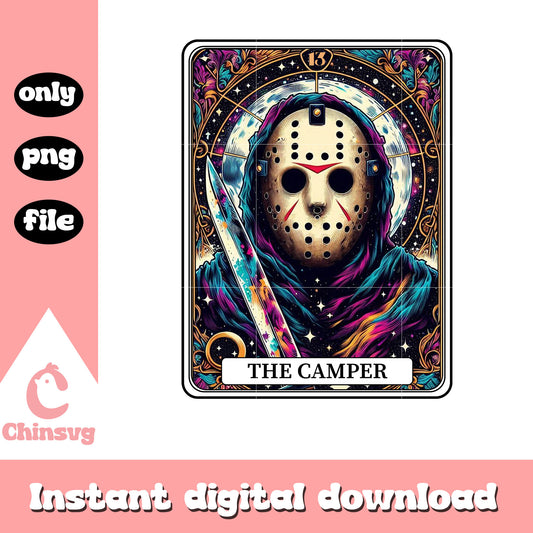 Jason voorhees horror halloween cast png, temperance tarot png