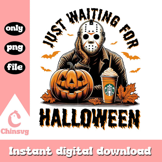 Jason voorhees just waiting for halloween png, jason voorhees png