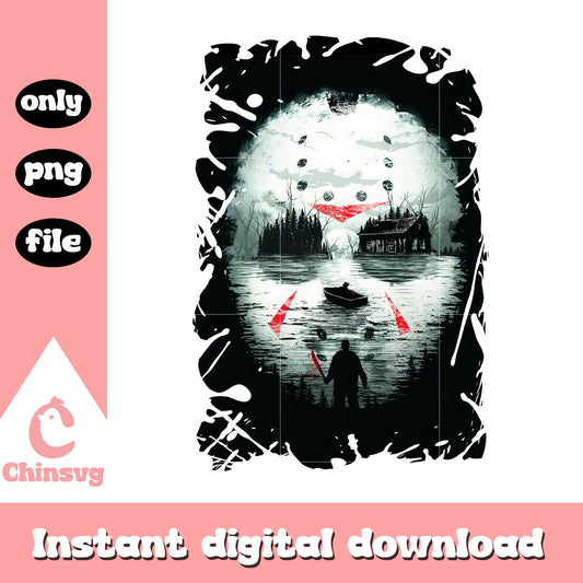 Jason voorhees mask design png, horror movie jason voorhees png