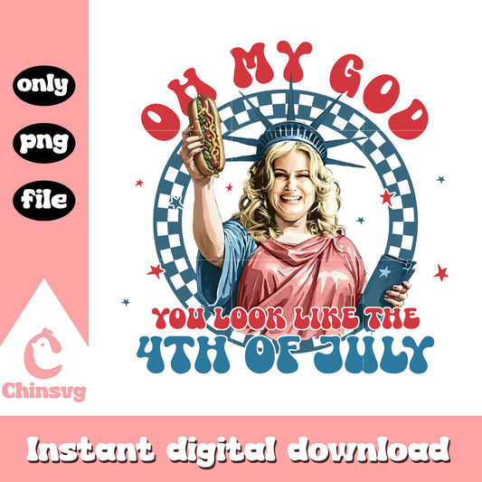 Jennifer coolidge independence day png, Jennifer coolidge patriotic png
