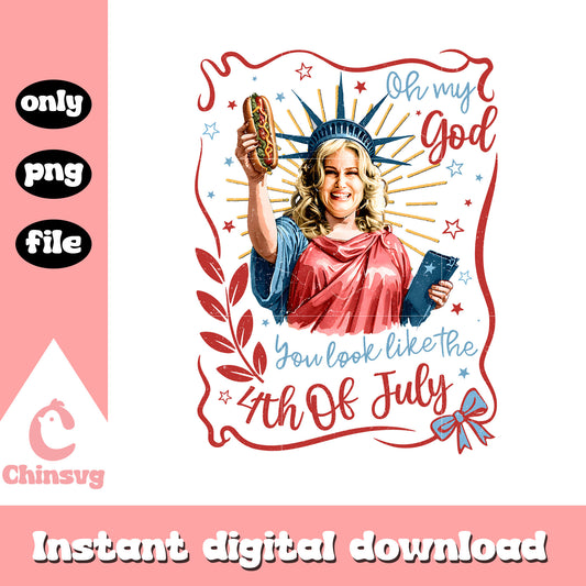 Jennifer coolidge retro 4th of july png, Jennifer you look like png