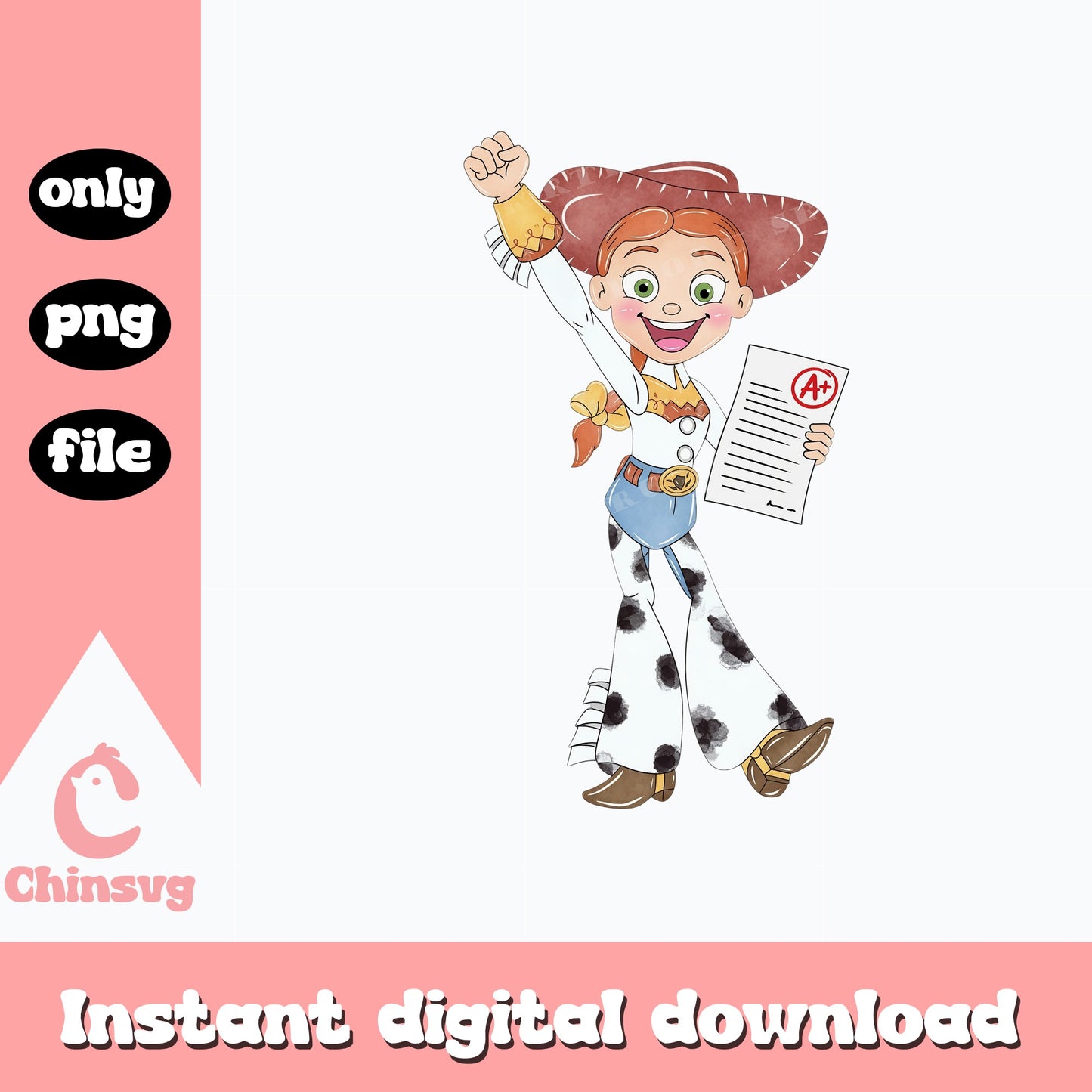 Jessie Toy Story Back To School PNG, Disney PNG, Toy Story PNG