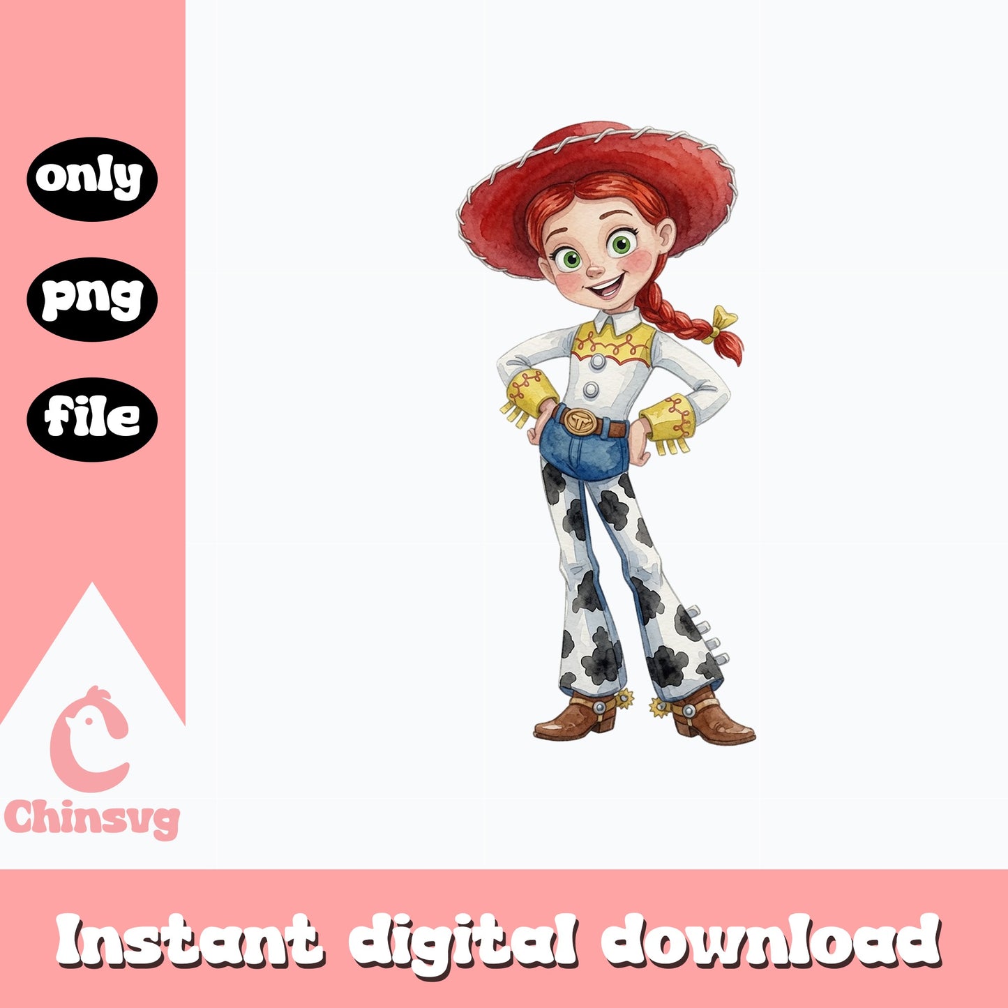 Jessie Toy Story PNG, Disney Cowgirl PNG, Toy Story PNG