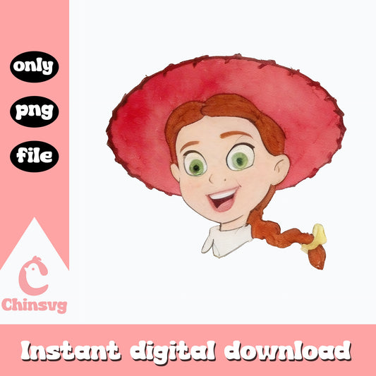 Jessie Toy Story Watercolor PNG, Disney Pixar PNG, Toy Story PNG