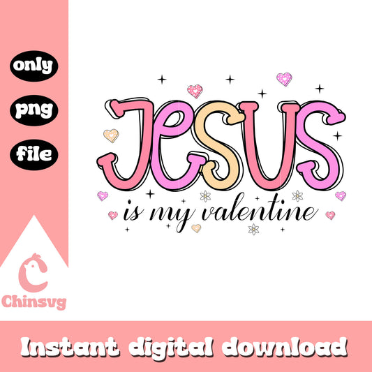 Jesus color logo valentine png, valentines day logo​ png