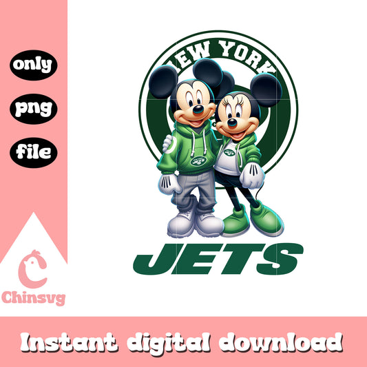 Jets green logo disney png, nfl mickey mouse​​​​​​​​​​​ png