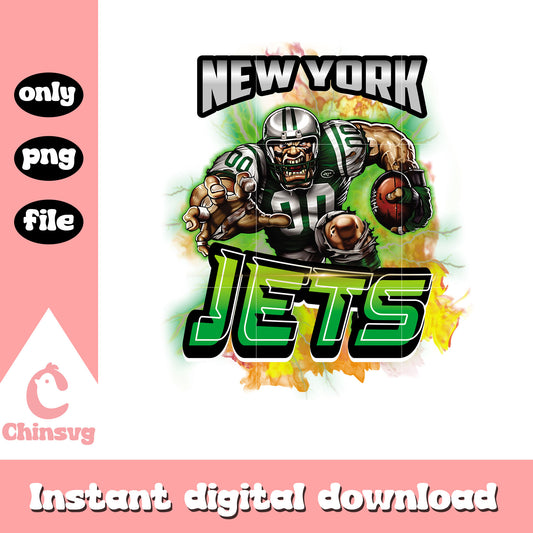 Jets mascot design pro png, new york jets nfl​​​​​​ png