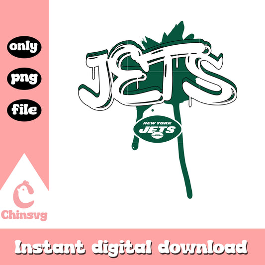 Jets nfl logo design png, New york yets football png
