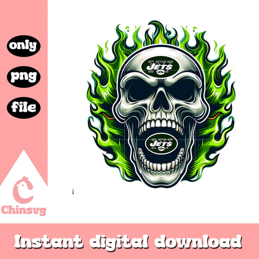 Jets skullcap green logo png, new york jets team​​ png