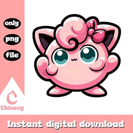 Jigglypuff cute clipping png, Jigglypuff pokemon png, Jigglypuff png