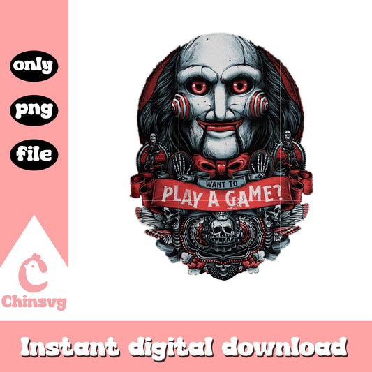 Jigsaw want to play a game png, american horror story png