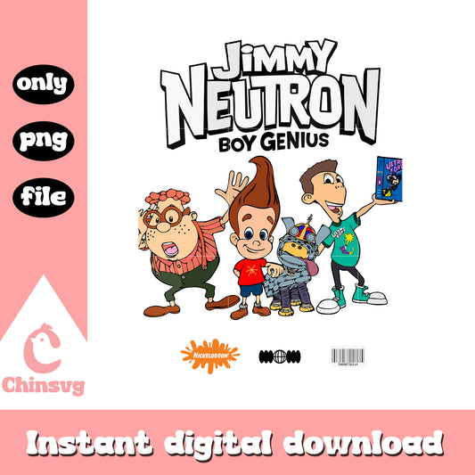 Jimmy neutron boy genius characters design png, jimmy neutron png
