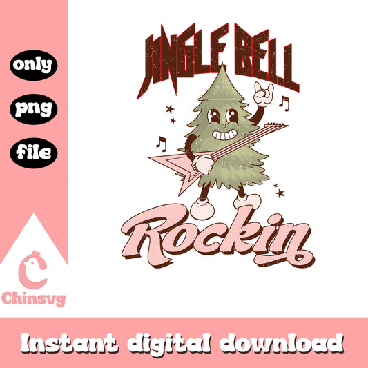 Jingle bell rockin christmas tree png, christmas tree png