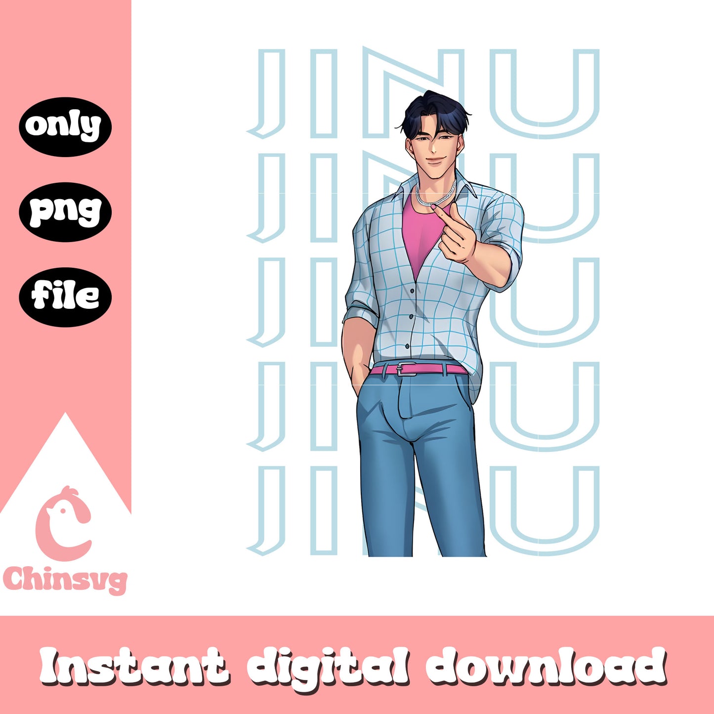 Jinu kpop demon hunters cast png, jinu saja boys png