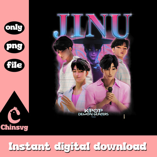 Jinu kpop demon hunters design png, jinu saja boys png