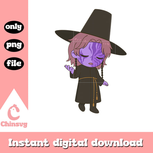 Jinu monster saja boy leader design png, saja boys movie png