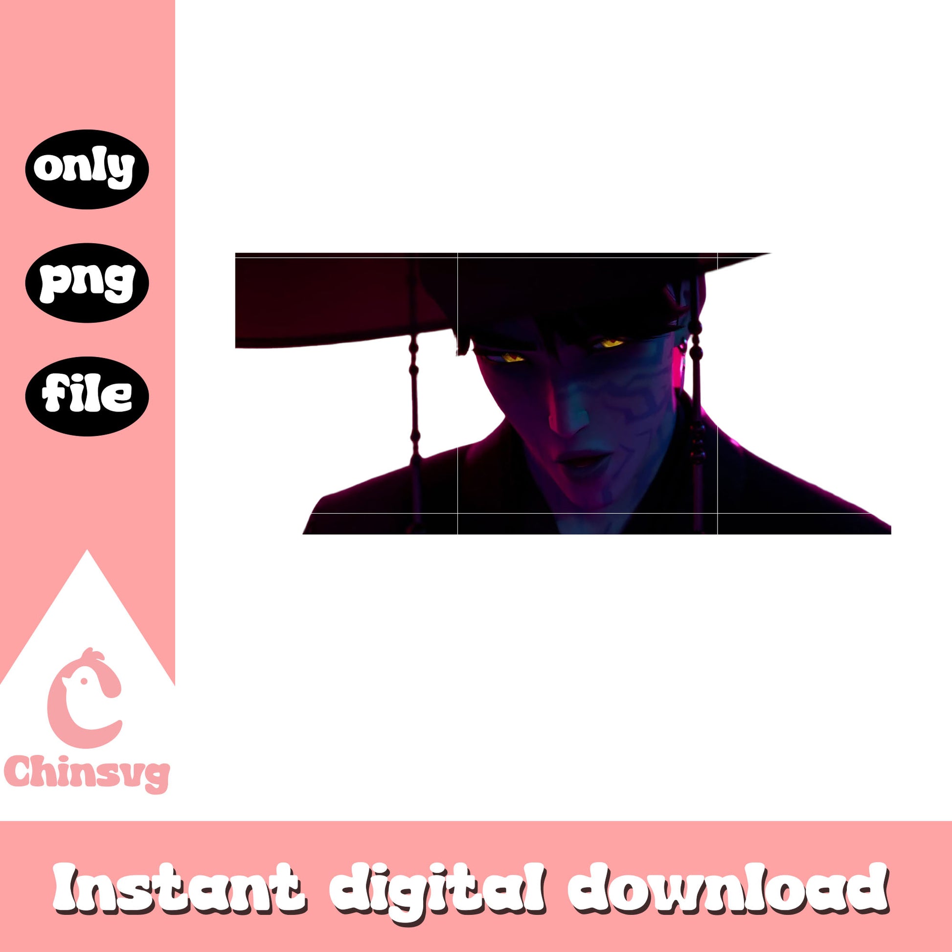 Jinu saja boys demon face png, jinu saja boys png