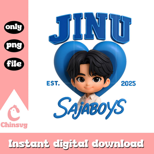 Jinu sajaboys est 2025 heart design png, jinu kpop demon huntrers png