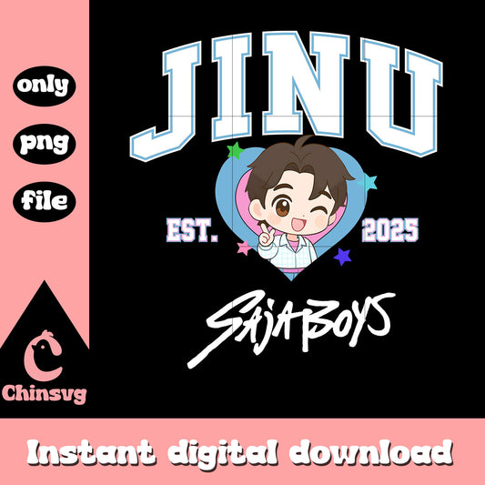 Jinu saja boys est 2025 png, jinu kpop demon hunters png