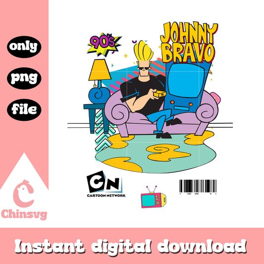 Johnny bravo 90s cartoon network design png, johnny bravo art png