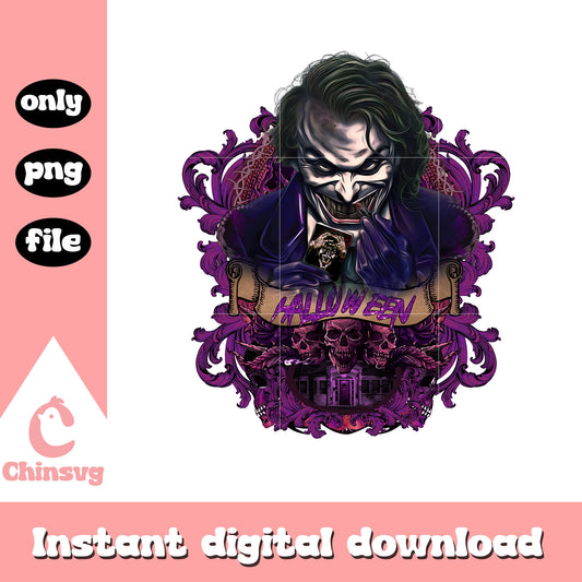 Joker character halloween png, american horror story png