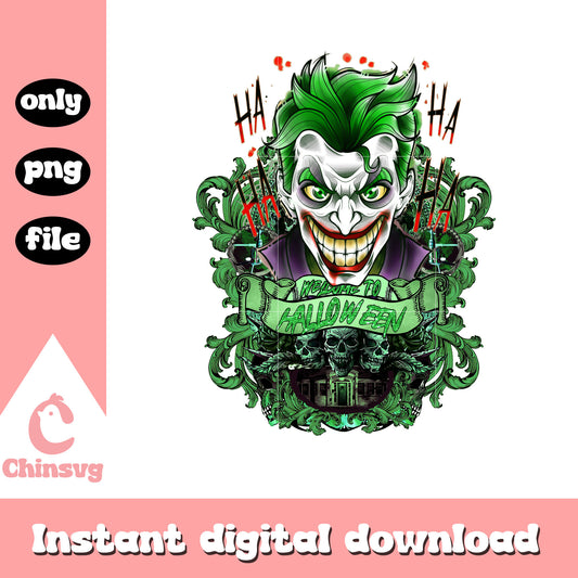 Joker welcome to halloween png, american horror story png
