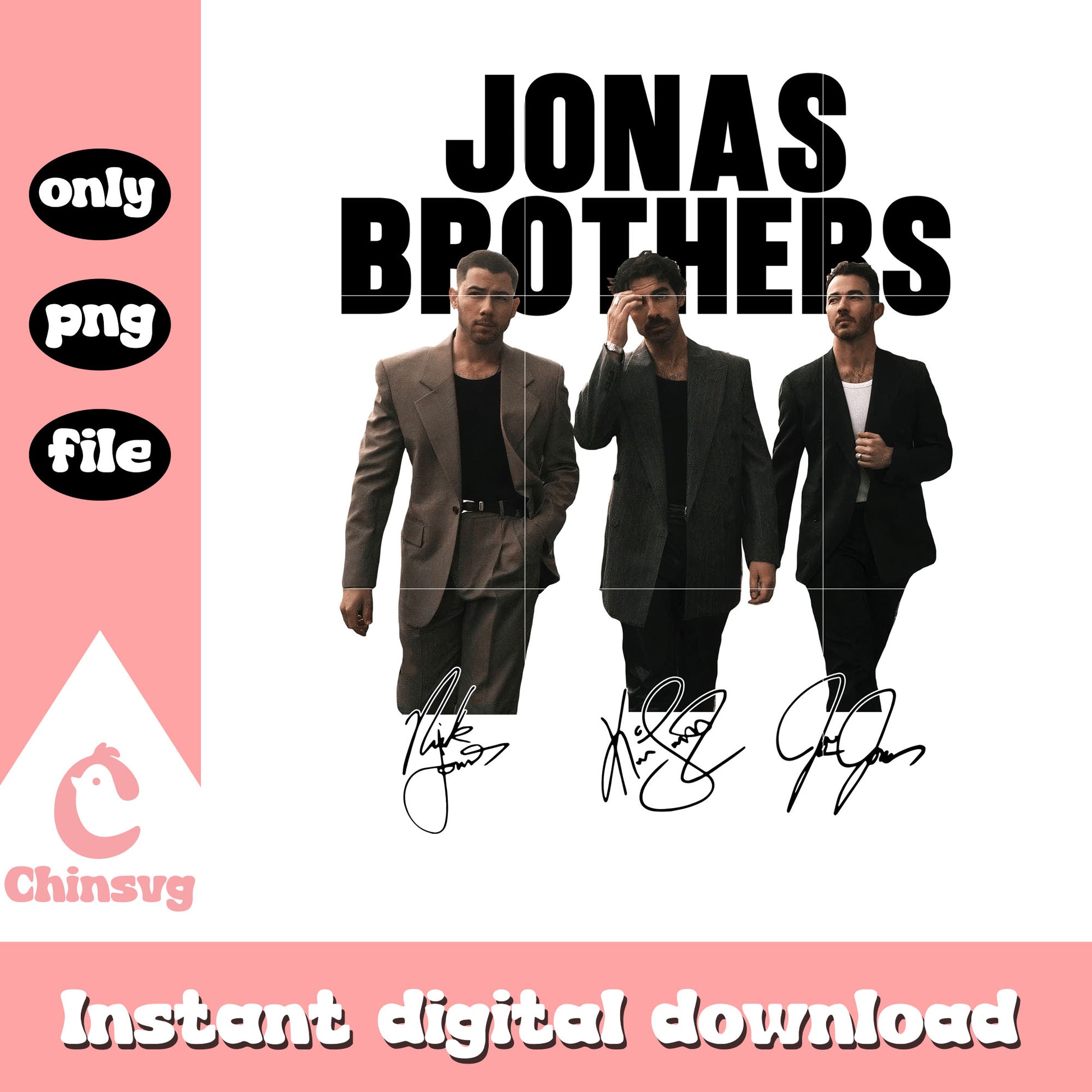 Jonas brothers tour signature png, jonas brothers names​ png