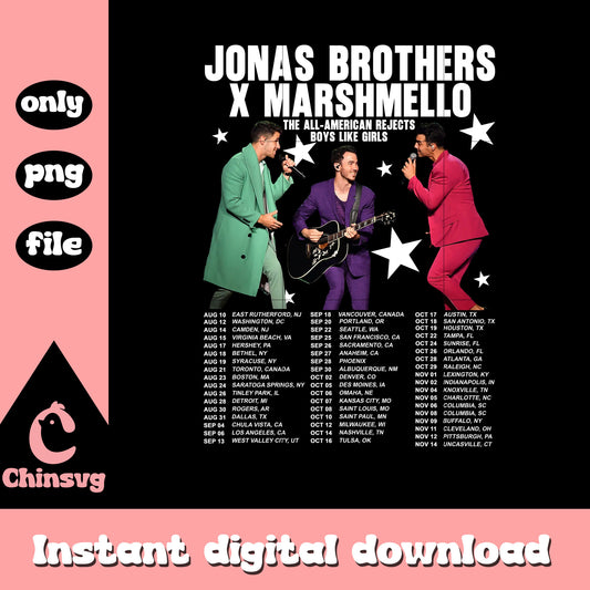 Jonas brothers x marshmello png, jonas brothers band​ png